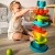 Zbliżenie na spiralny tor kulodromu WOOPIE BABY 88 — detal szlifów i kolorowej kulki w ruchu