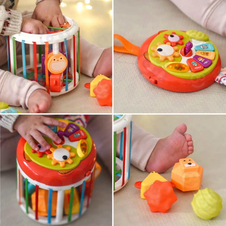 Panel muzyczny kostki sensorycznej Woopie Baby z regulacją głośności