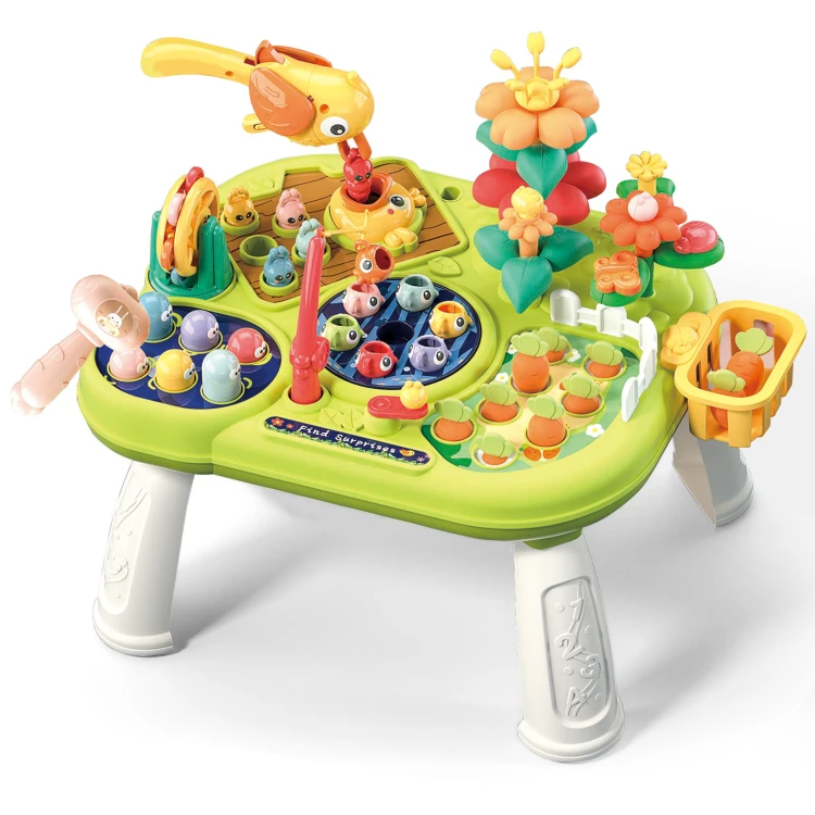 Instrukcja montażu i etykieta przy multistoliku WOOPIE BABY 88 — widoczny układ elementów i oznaczeń