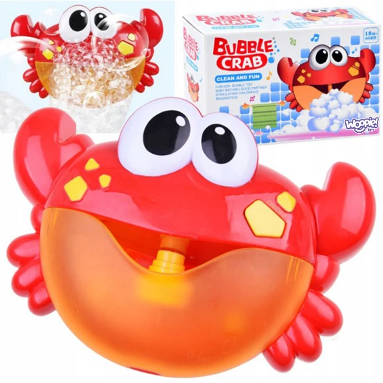 Zabawka do kąpieli Krab do robienia piany WOOPIE BABY 88 - kolorowy krab z melodią dla niemowląt