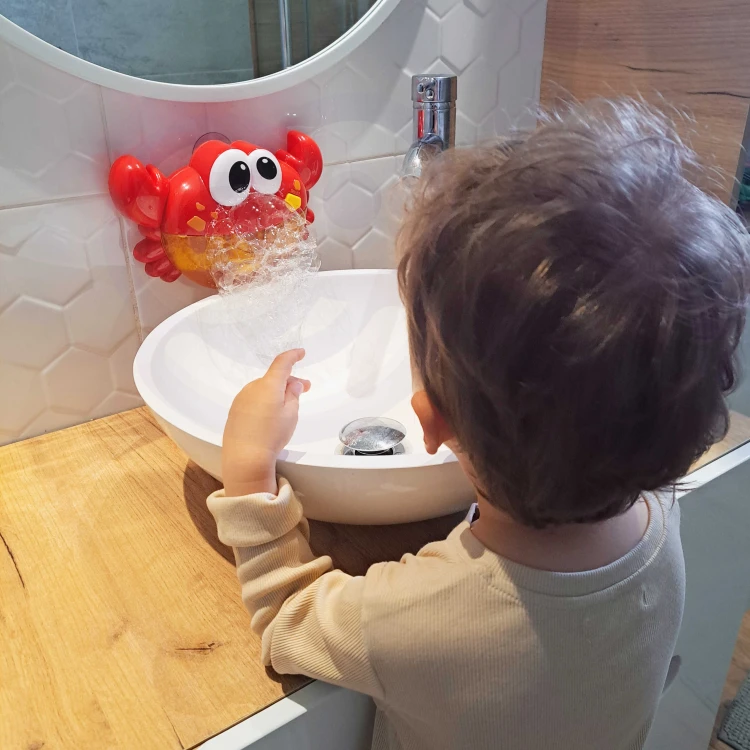 Krab do robienia piany WOOPIE BABY 88 podczas zabawy w wannie - pianowy efekt i uśmiech dziecka