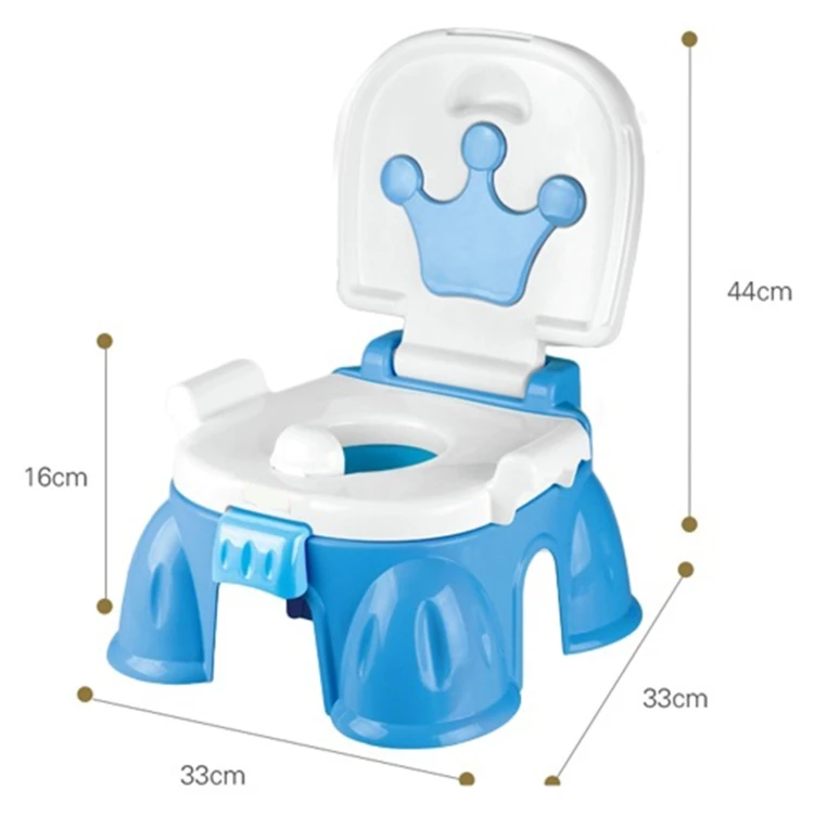 Widok z góry krzesełka WOOPIE BABY — ergonomiczne siedzisko i forma ułatwiająca użycie w domu.