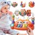 Interaktywne pianino edukacyjne WOOPIE BABY 88 z liskiem i kolorowymi diodami LED, elementy sensoryczne dla niemowląt