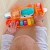 Front pianinka z aktywnymi diodami LED i ruchomymi grzechotkami — elementy sensoryczne WOOPIE BABY 88