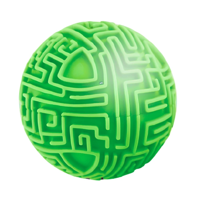 Przekrój wnętrza kuli Amaze Ball WOOPIE — widoczne ścieżki, rampy i mechanika prowadzenia kulki