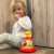 Spód podstawy i mechanizm karuzeli WOOPIE BABY — widoczna konstrukcja mocowania koników i łączenia
