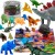 WOOPIE Zestaw Figurki Dinozaury 34 szt. 48 — widok z przodu, różne gatunki ułożone w grupie