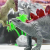 Piękne ułożenie 34 szt. Dinozaury WOOPIE — figurki ustawione rzędem, czytelne różnice rozmiarów