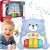 Interaktywne pianinko Miś Woopie Baby w jasnoniebieskim kolorze dla dzieci od 18 miesięcy