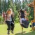 Kompletna aranżacja AXI Mitch play tower – cała konstrukcja placu zabaw z widocznymi detalami