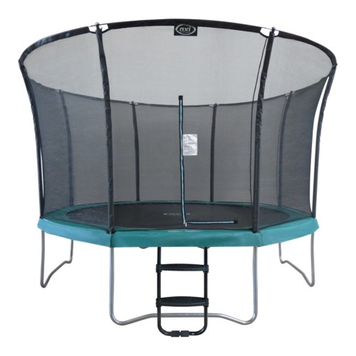 Duża trampolina ogrodowa dla dzieci Axi 366 cm z siatką Denver — pełny widok konstrukcji i stelaża