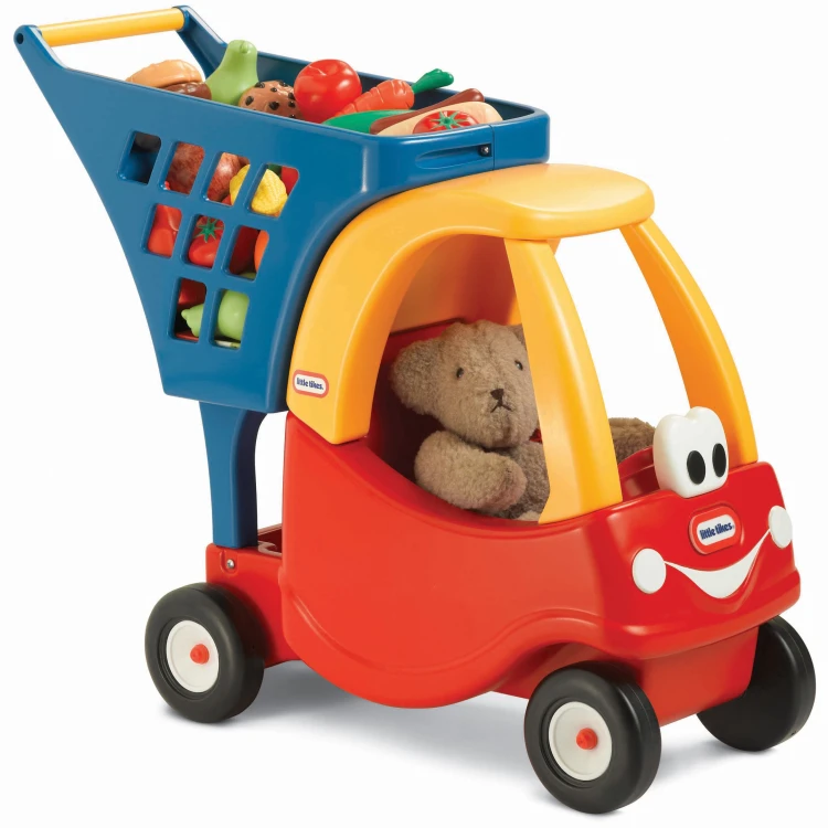 Little Tikes Wózek na zakupy jeździk Cozy Coupe — widok z przodu, siedzisko i kierownica dla malucha