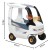 Widok z góry na jeździk Cozy Coupe LITTLE TIKES — kolorowy dach, wlot powietrza i ozdobne detale łazika