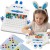 WOOPIE Tablica magnetyczna MagPad Królik — kolorowa tablica Montessori z uchwytem i miejscem na magnesy