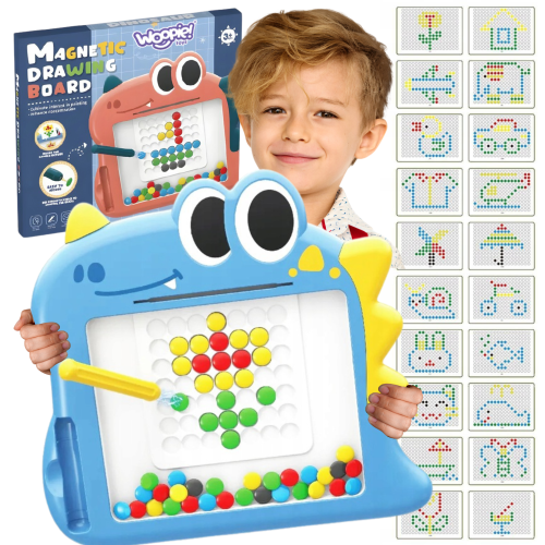 Tablica magnetyczna WOOPIE MagPad Dinozaur — kolorowa powierzchnia do nauki i zabawy dla maluchów