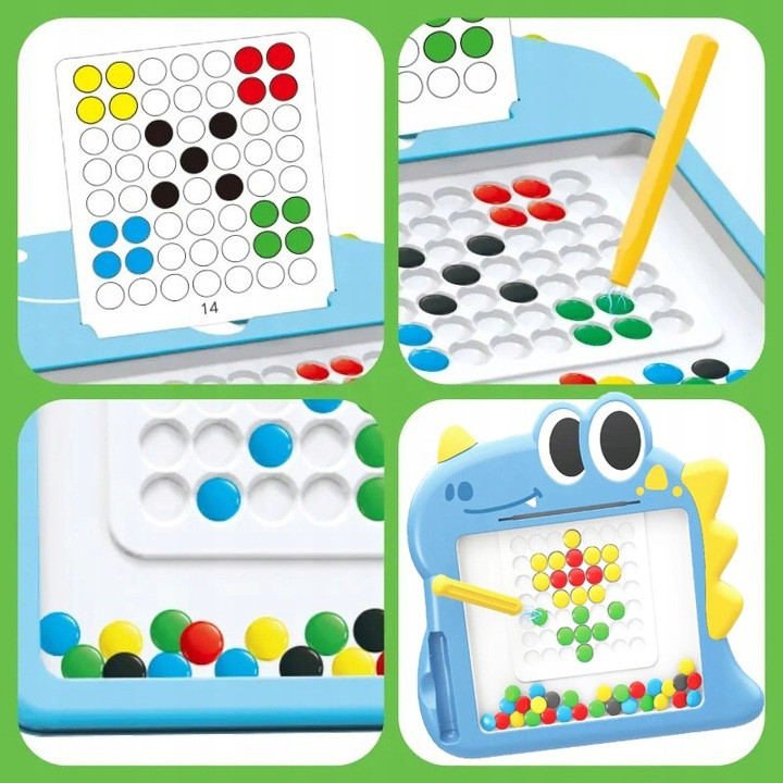 Uchwyt i tylna część tablicy Montessori — widoczny mechanizm montażu oraz miejsce na rysik