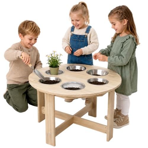 CLASSIC WORLD EDU Stół edukacyjny ogrodowy – 6 funkcji