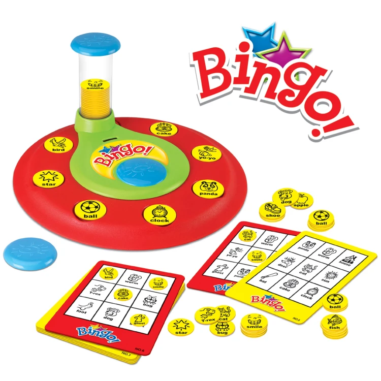 Pionki i żetony w zbliżeniu — różne kolory i kształty, elementy gry Bingo marki 48 WOOPIE
