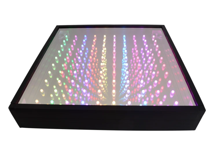 Kaseton LED nieskończoność 3D w trybie statycznego koloru, przykład ustawienia dla ćwiczeń percepcji wzrokowej