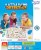 Komplet akcesoriów rozłożony — plansza, pionki i karty z zestawu 2w1 Mały Detektyw, opis elementów 48