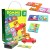 WOOPIE Gra edukacyjna Puzzle Domino Montessori z motywem transportu i zwierząt na kolorowej planszy
