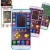 Mini kieszonkowa elektroniczna gra Tetris WOOPIE — widok frontu z włączonym ekranem