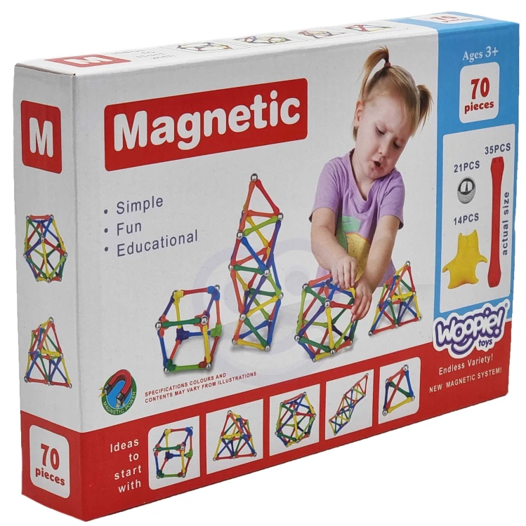Instrukcja i inspiracje do układania konstrukcji z klocków magnetycznych WOOPIE