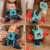 Zbliżenie na moduły łączące i prowadnice toru - detale klocków WOOPIE 3D widoczne wyraźnie