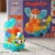 Kompozycja przestrzenna z magnetycznych klocków konstrukcyjnych — widok detalu połączeń marki WOOPIE