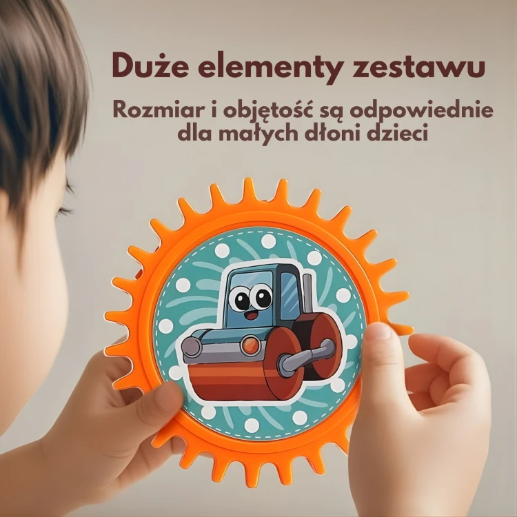 Opakowanie zestawu z zewnątrz — kolorowe pudełko z logo WOOPIE i podglądem elementów na grafice