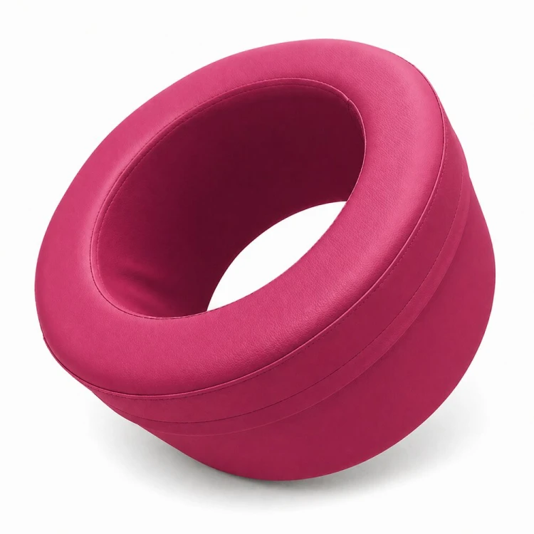 Mini beczka 30 cm w użyciu podczas ćwiczeń proprioceptywnych, ujęcie pokazujące stabilność kształtki