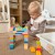 Zbliżenie na kształty i łączenia klocków Soft Blocks WOOPIE — faktura i zaokrąglone krawędzie elementów