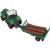 Traktor z przyczepą WOOPIE 1:24 ustawiony na podłożu — scena prezentująca proporcje i skalę modelu