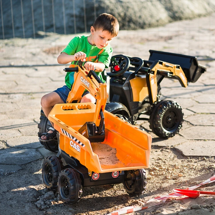Ruchoma łyżka traktora FALK Case IH — mechanizm unoszenia i mocowanie łyżki w detalu