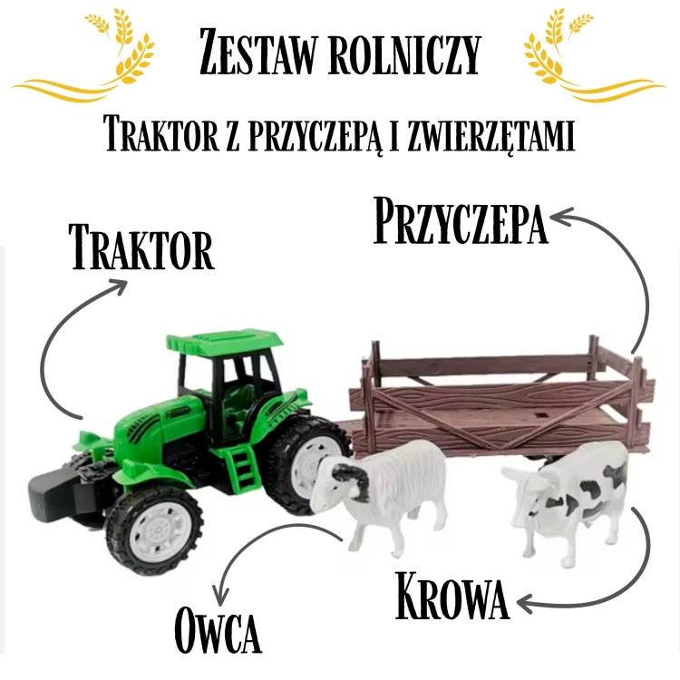 Zbliżenie na koła i oś traktora 48 — realistyczne rowki bieżnika oraz faktura powierzchni kół