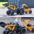 Przednia ładowarka traktora FALK — ujęcie z niskiego kąta prezentujące łyżkę i mechanizm podniesienia