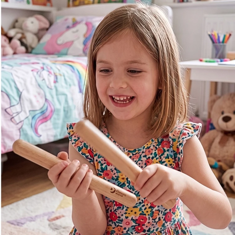 Ujęcie z góry pokazujące całą klawiaturę i grafiki na obudowie instrumentu muzycznego CLASSIC WORLD EDU