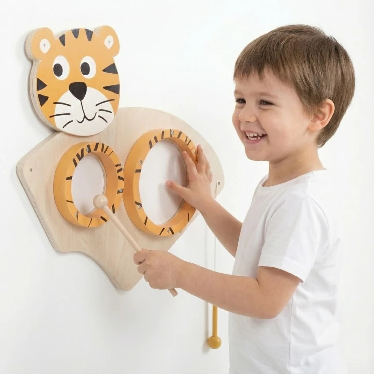 Muzyczna Tablica Ścienna TYGRYSEK CLASSIC WORLD EDU — kolorowy panel edukacyjny do nauki rytmu
