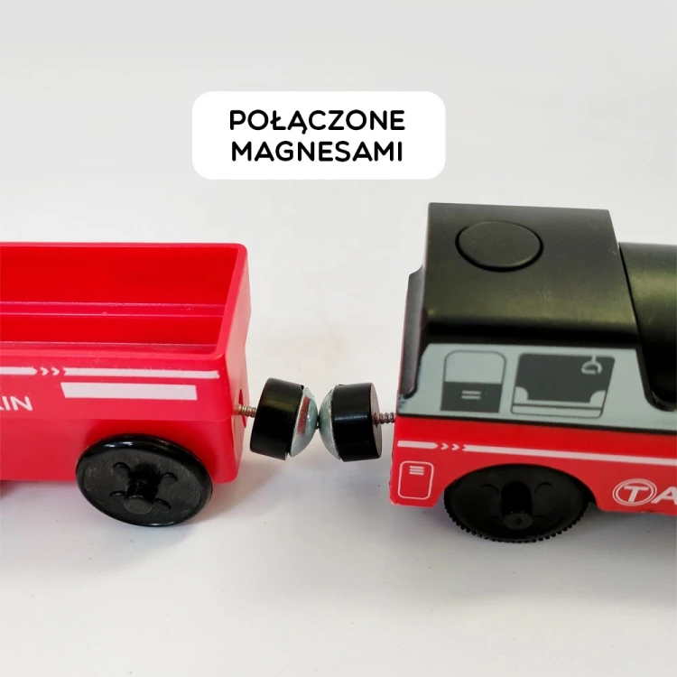 Wagoniki z bliska WOOPIE 48 — połączenia magnetyczne, wykończenie powierzchni i bezpieczeństwo detali