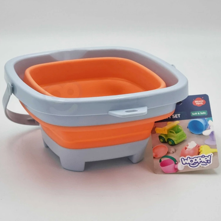 Uchwyt wiaderka WOOPIE wykonany z trwałego plastiku w kolorze pomarańczowym