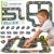 Droga Puzzle dla dzieci WOOPIE GREEN — makieta autostrady 21 el., elementy z certyfikatem FSC.