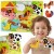 Drewniane puzzle Montessori TOOKY TOY - zwierzątka z farmy do dopasowywania kształtów, kolorowe elementy edukacyjne
