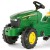Detale kierownicy i imitacji licznika w traktorze John Deere FarmTrac — Rolly Toys, zbliżenie na elementy sterujące