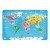 CLASSIC WORLD Puzzle Mapa Świata marki 50 — kolorowa plansza z kontynentami widoczna z góry