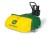 Zamiatarka John Deere Rolly Toys 59 — widok z przodu z uchwytem i szczotką do zamiatania, zielony kolor
