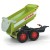Wnętrze skrzyni Halfpipe CLAAS — profil i krawędzie platformy przyczepy Rolly Toys