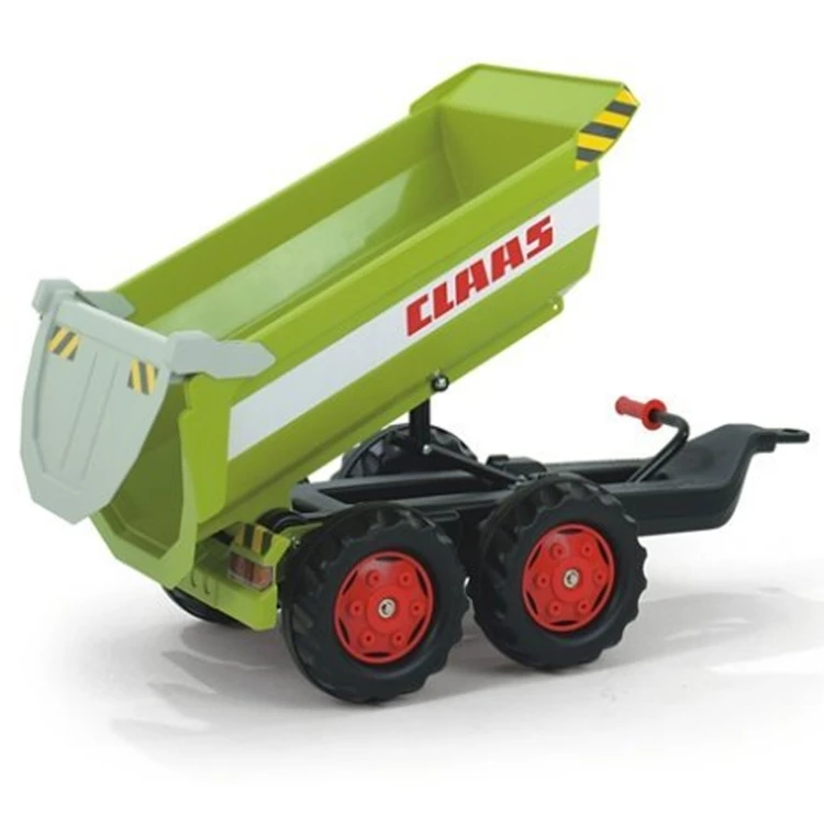Wnętrze skrzyni Halfpipe CLAAS — profil i krawędzie platformy przyczepy Rolly Toys