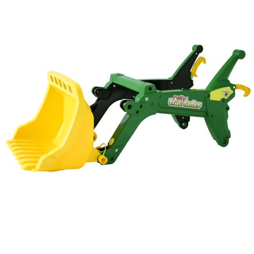 Łyżka do traktorów Rolly Toys John Deere — zbliżenie przedniej łyżki montowanej na Farmtrac X-Trac