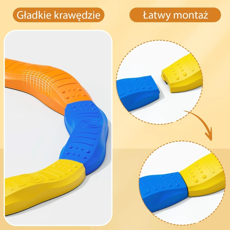 Zbliżony widok kilku modułów WOOPIE obok siebie — różnice kształtów i kontury elementów