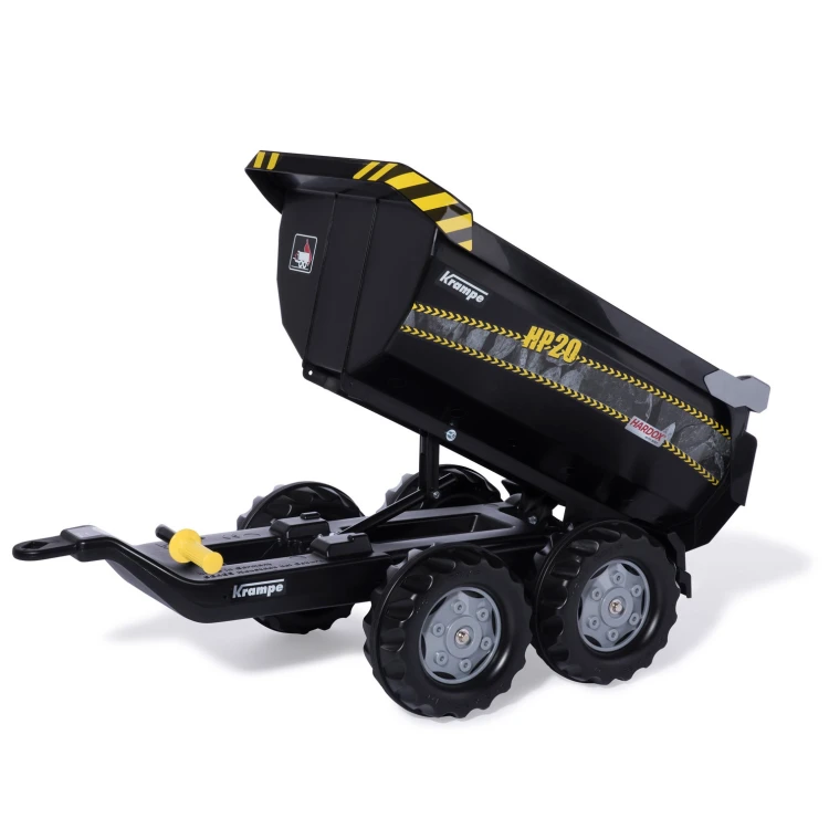 Detale zaczepu i mechanizmu obrotowego przyczepy Rolly Toys Kampre — pokaz montażu do traktorka